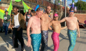 Four merman at LoveSwim
