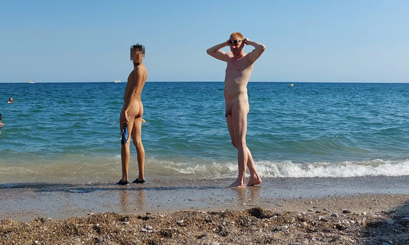 Me on the famous nudist and gay beach Playa del Muerto